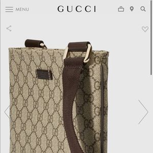 Gucci GG cross body messenger- 
Beige/ebony GG plus with brown leather trim